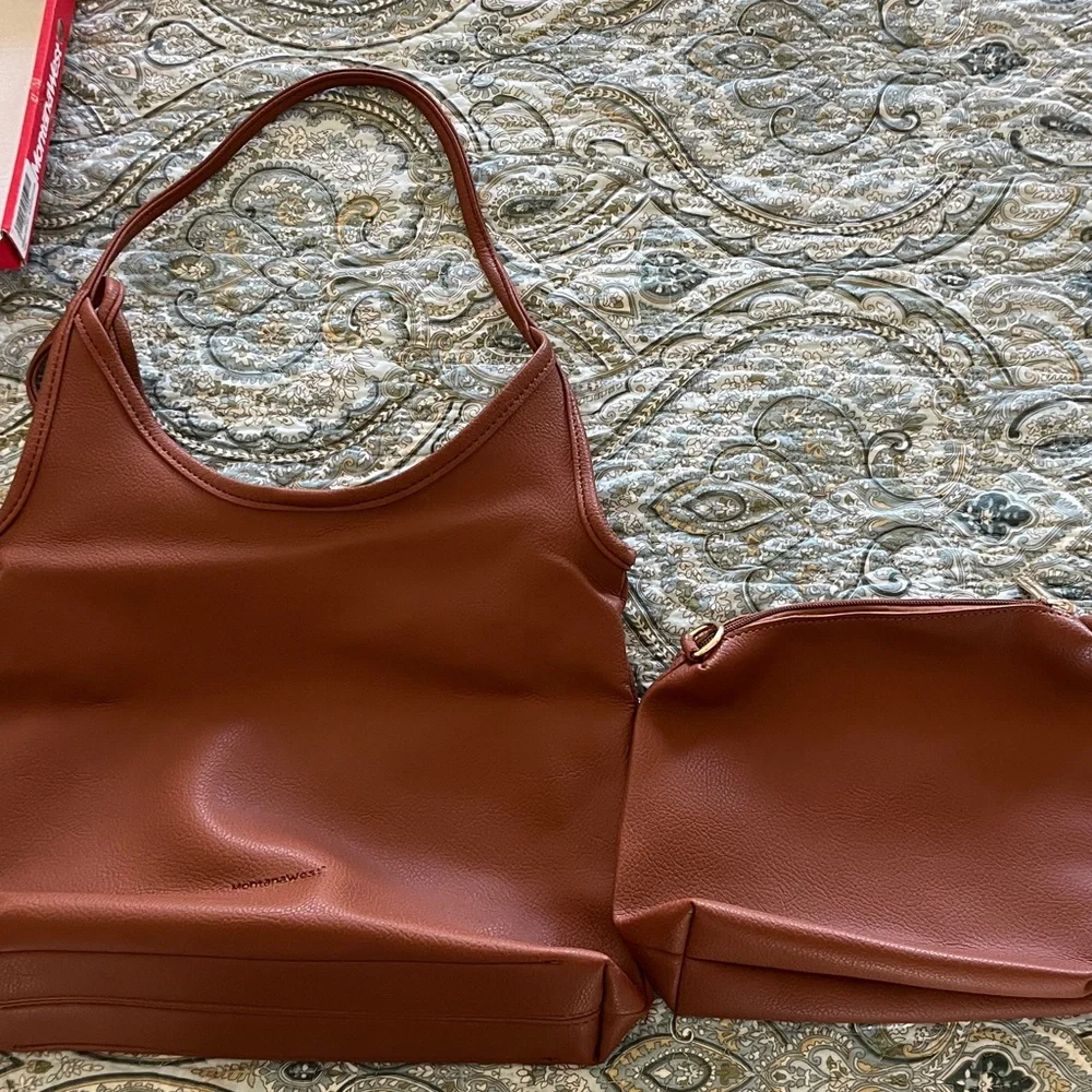 Montana West Vegan Hobo Shoulder Bag NEW